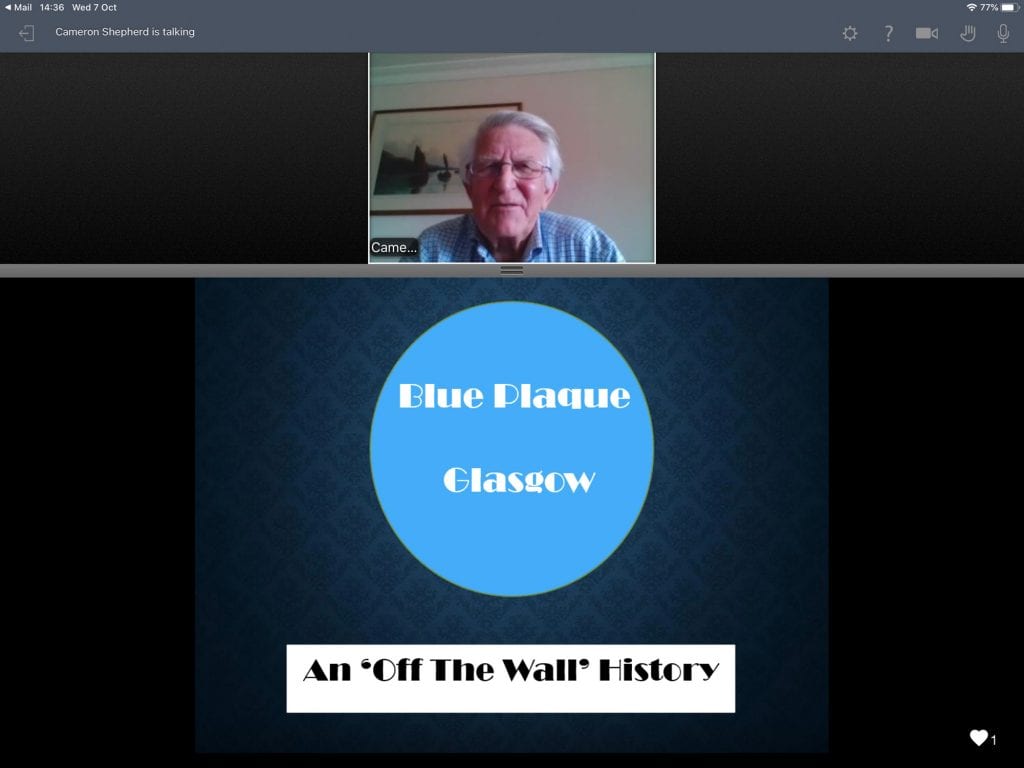 Cameron Shepherd presenting his lecture