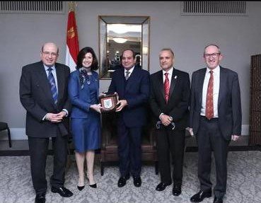 College President and Egyptian President meet to discuss Memorandum of Understanding