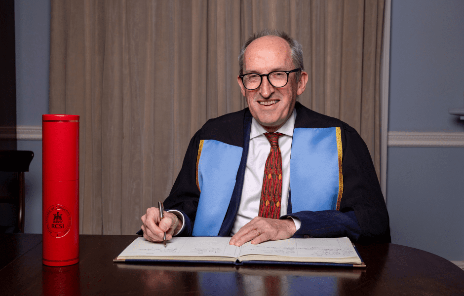 Top honour for College President Mike McKirdy 